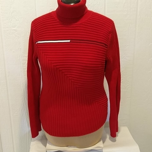 Tommy Hilfiger red sweater XL - Picture 3 of 8